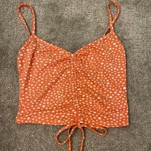 boutique orange adjustable tank